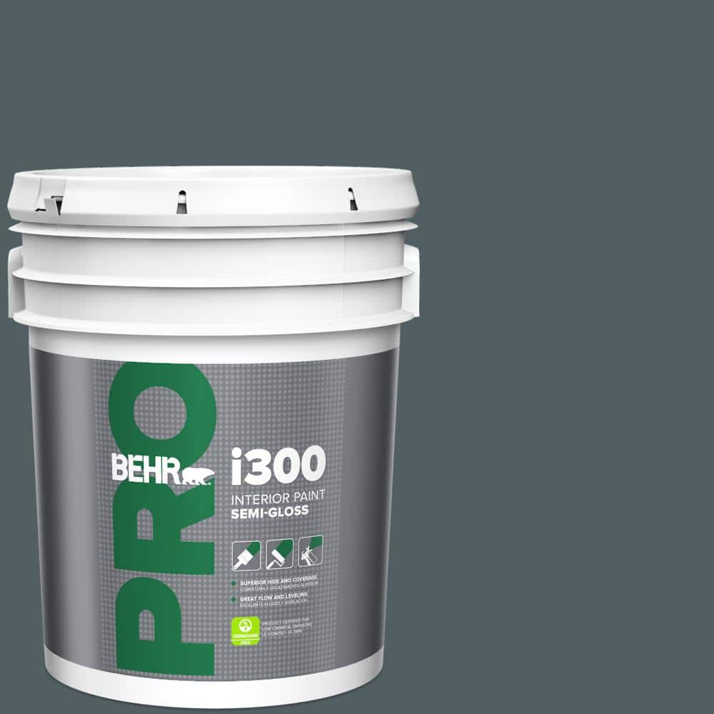 BEHR PRO 5 gal. #740F-6 Marine Magic Semi-Gloss Interior Paint