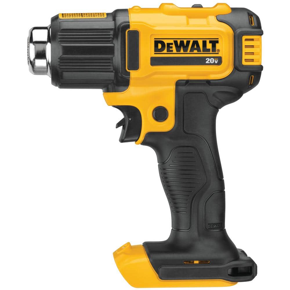 DEWALT 20V MAX Cordless Compact Heat Gun with Flat and Hook Nozzle Attachments (3)