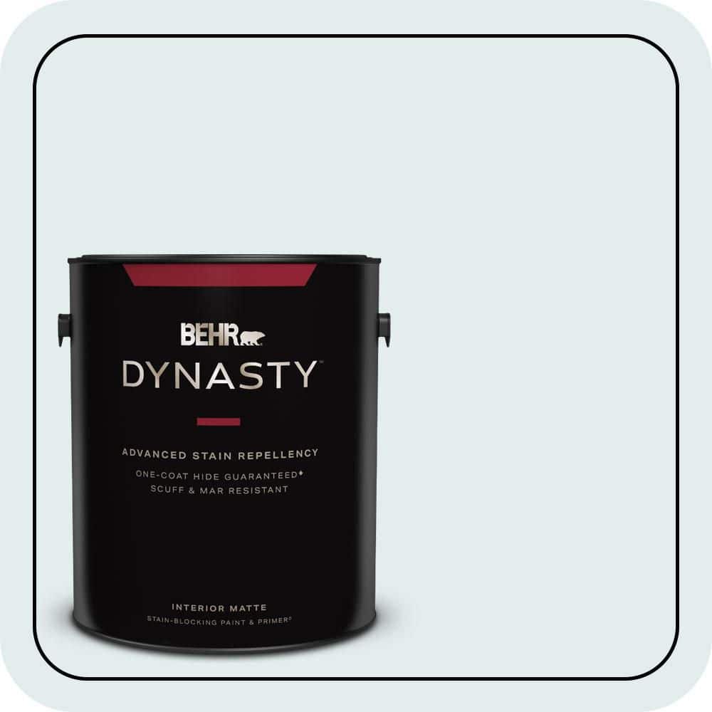 BEHR DYNASTY 1 gal. #530C-1 Club Soda Matte Interior Stain-Blocking Paint & Primer