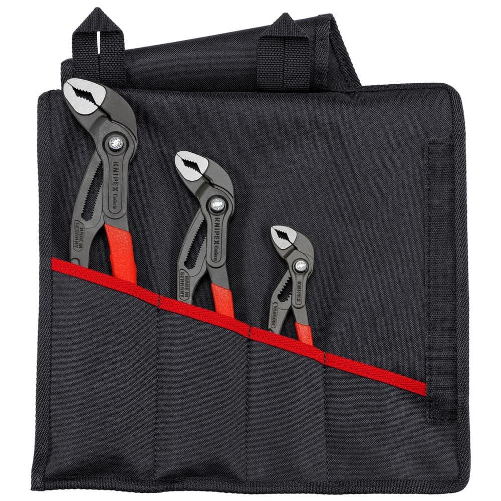 KNIPEX 3-Pieces Cobra Pliers Set in Tool Roll (1)
