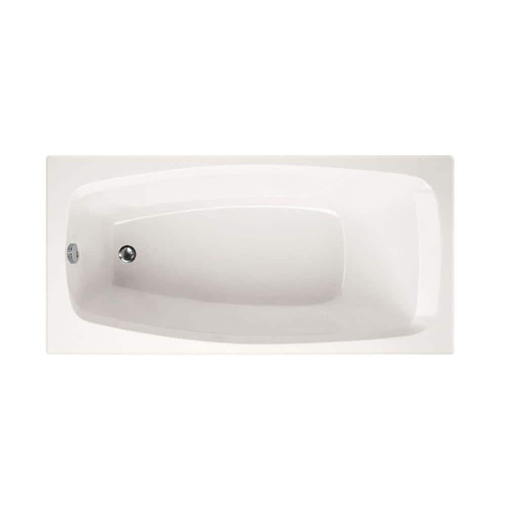 Hydro Systems Carmel 60 in. Acrylic Rectangular Drop-in Air Bath Bathtub in White (1)