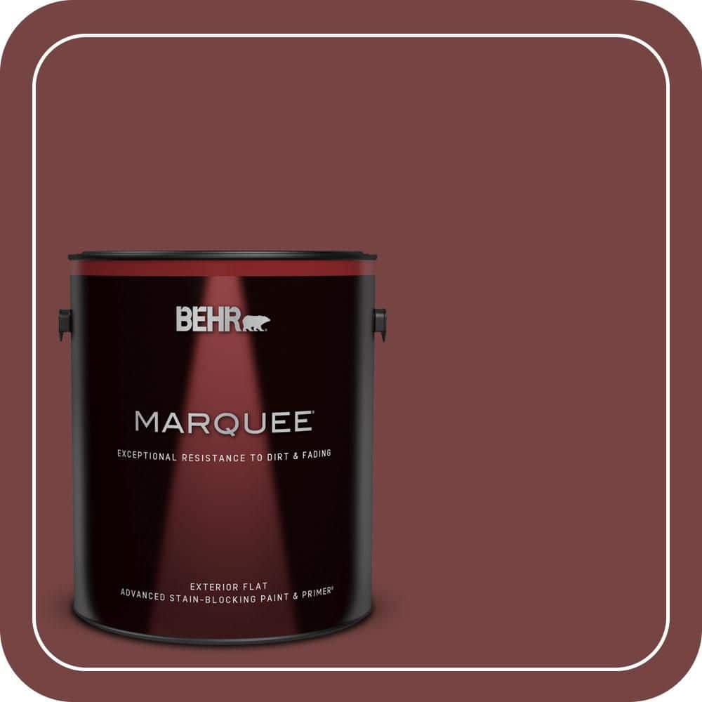 BEHR MARQUEE 1 gal. #S130-7 Cherry Cola Flat Exterior Paint & Primer