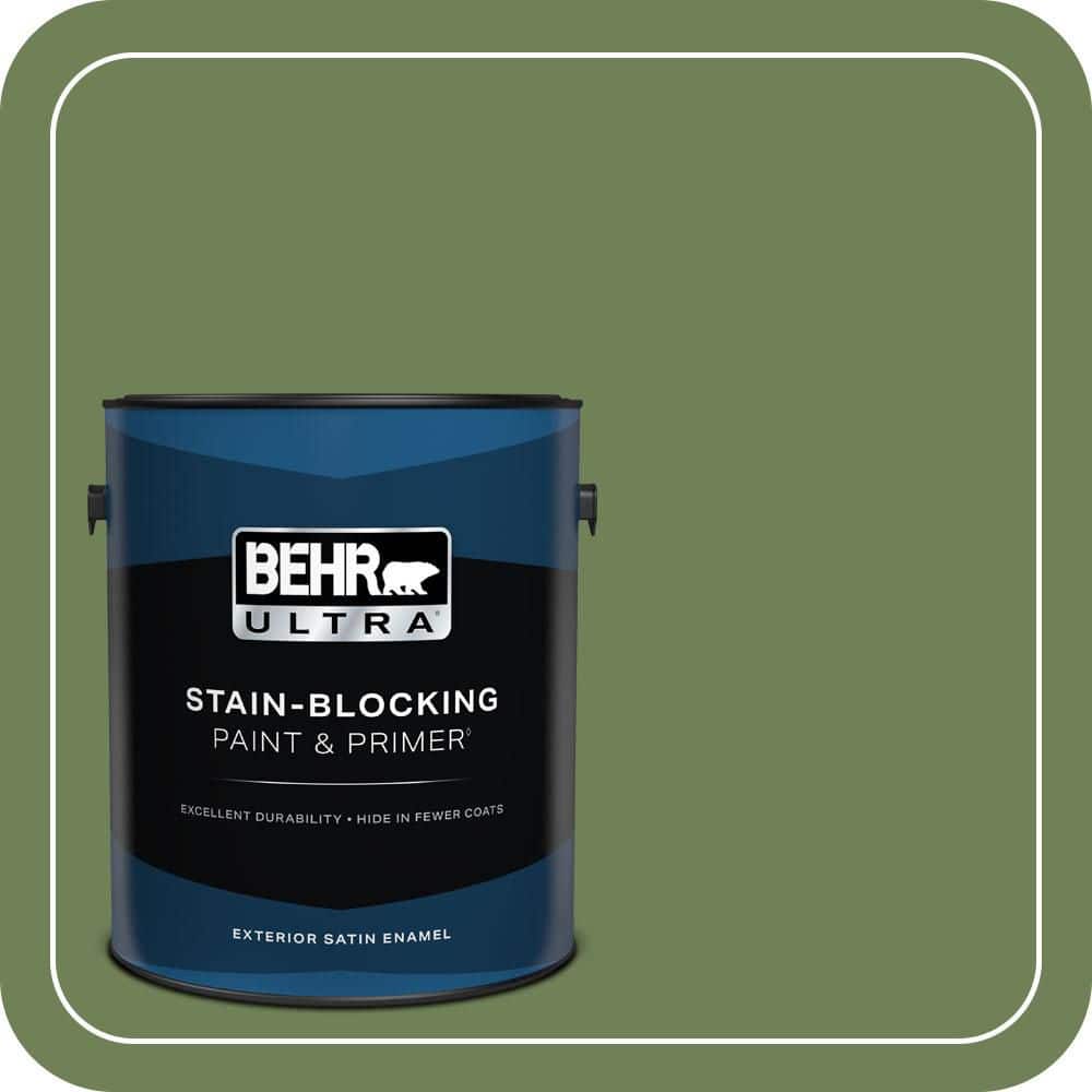 BEHR ULTRA 1 gal. #MQ6-47 Terrain Satin Enamel Exterior Paint & Primer
