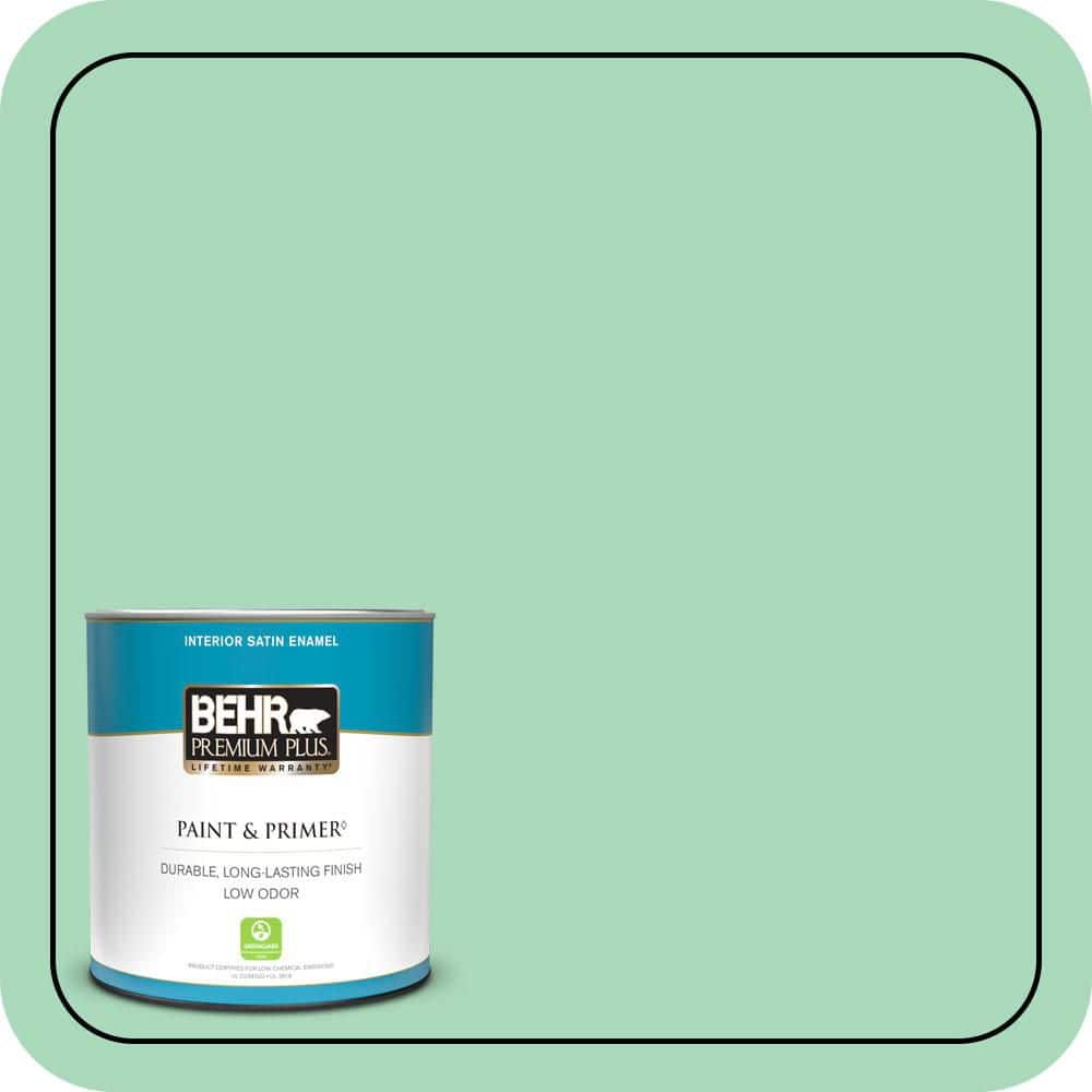 BEHR PREMIUM PLUS #P410-3 Shanghai Jade Flat Low Odor & Primer (1)