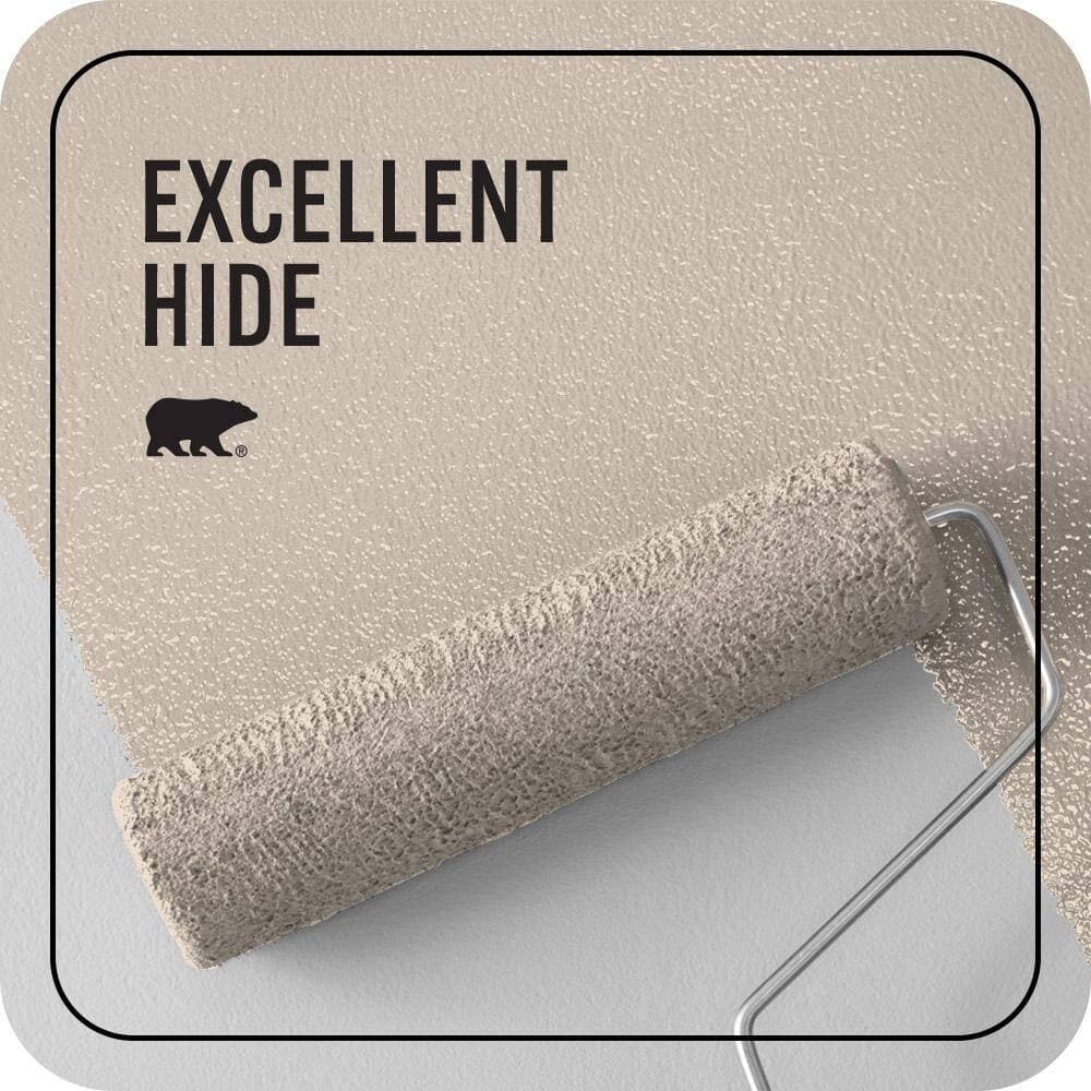BEHR PREMIUM PLUS 1 gal. #N260-1 Vanilla Mocha Ceiling Flat Interior Paint & Primer (2)
