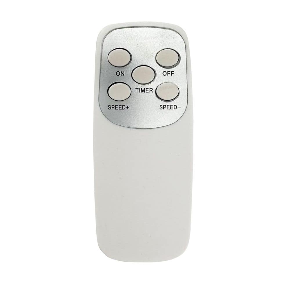 Vie Air 16 in. 3 Speed Oscillating Stand Fan with Remote Control in White (2)