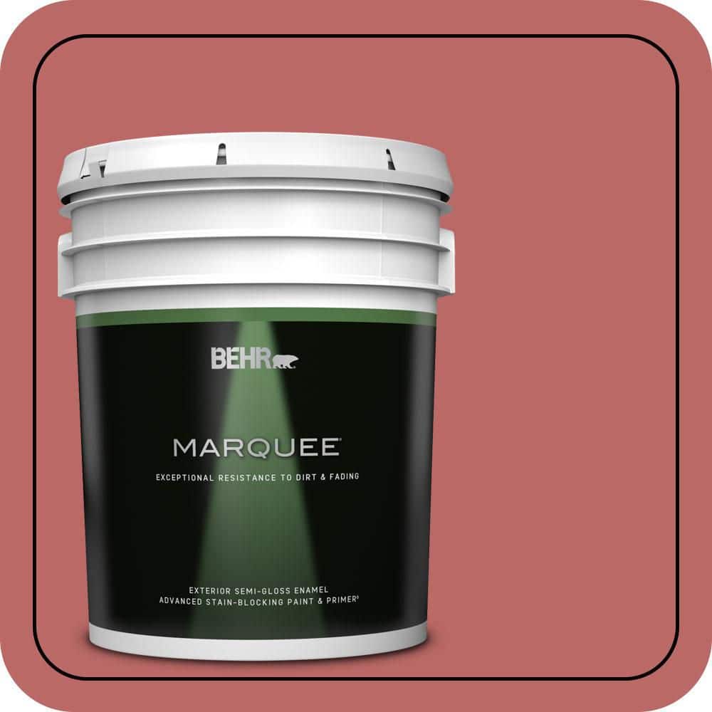 BEHR MARQUEE 5 gal. #MQ1-11 Drama Queen Semi-Gloss Enamel Exterior Paint & Primer