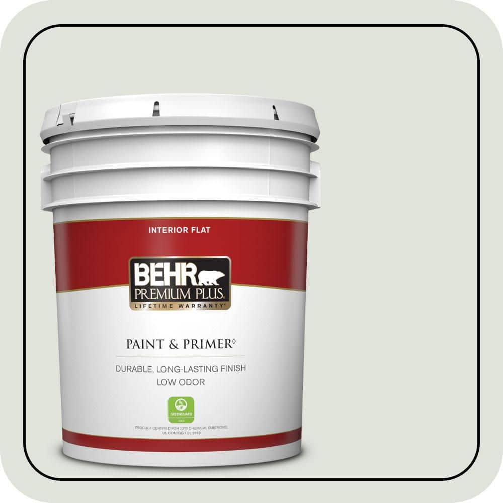 BEHR PREMIUM PLUS 5 gal. #QE-41 Frostproof Flat Low Odor Interior Paint & Primer