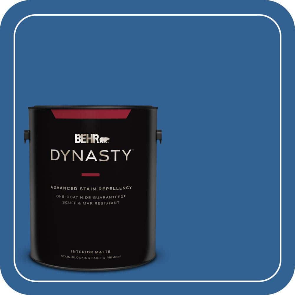 BEHR DYNASTY 1 gal. #S-G-580 Running Water Matte Interior Stain-Blocking Paint & Primer