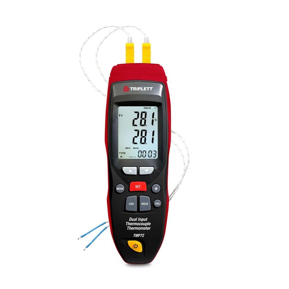 TRIPLETT Dual Input Thermocouple Thermometer