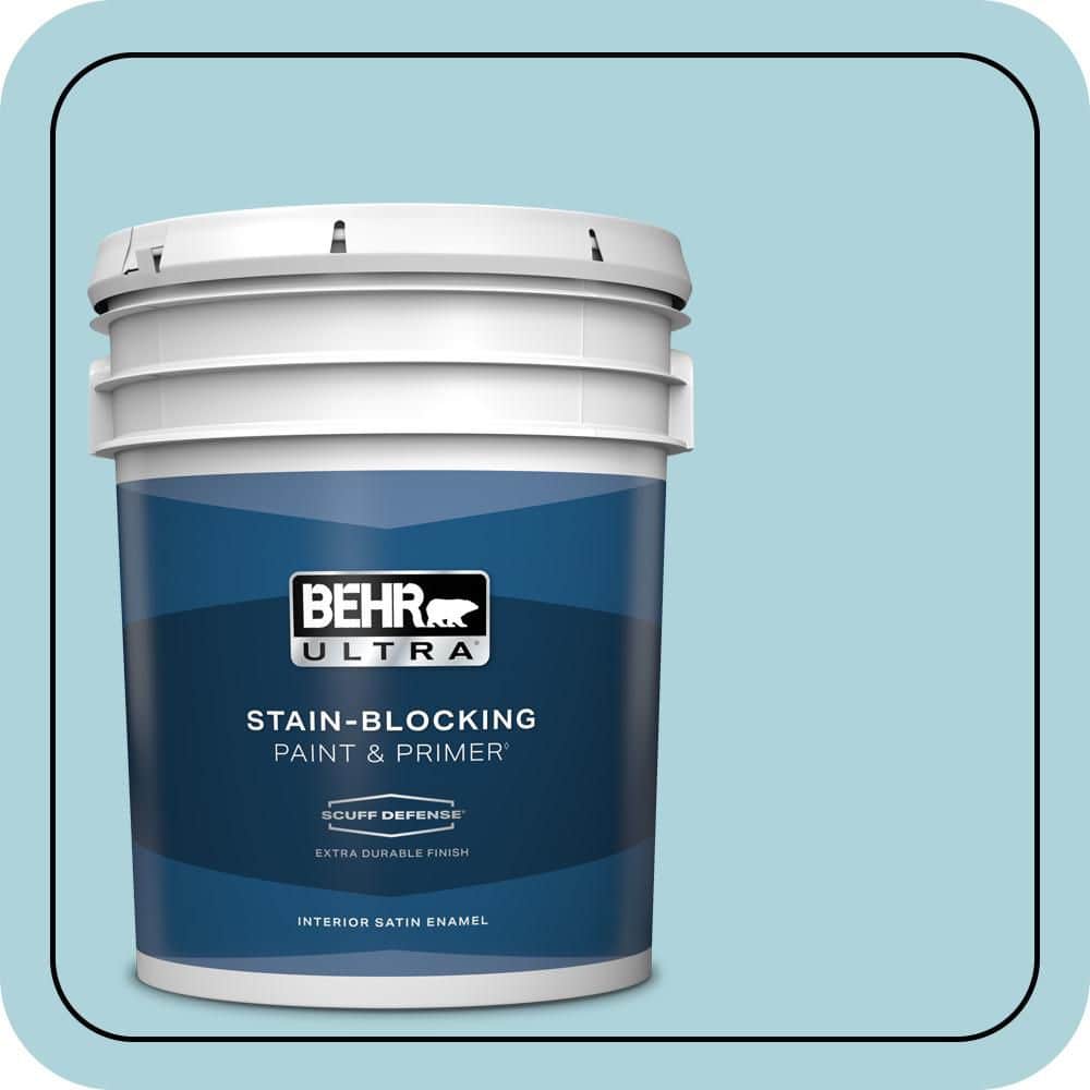 BEHR ULTRA 5 gal. #MQ4-55 Balboa Extra Durable Satin Enamel Interior Paint & Primer