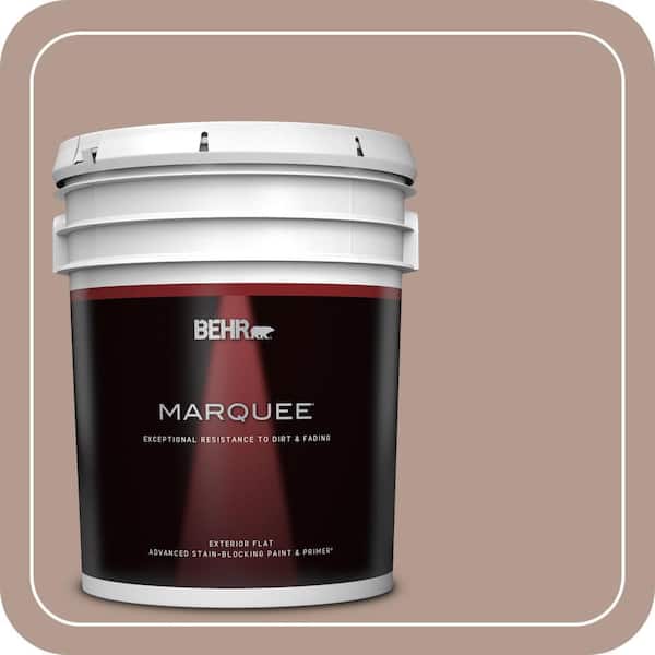 BEHR MARQUEE 5 gal. #PPU5-15 Postmodern Mauve Flat Exterior Paint & Primer (2)