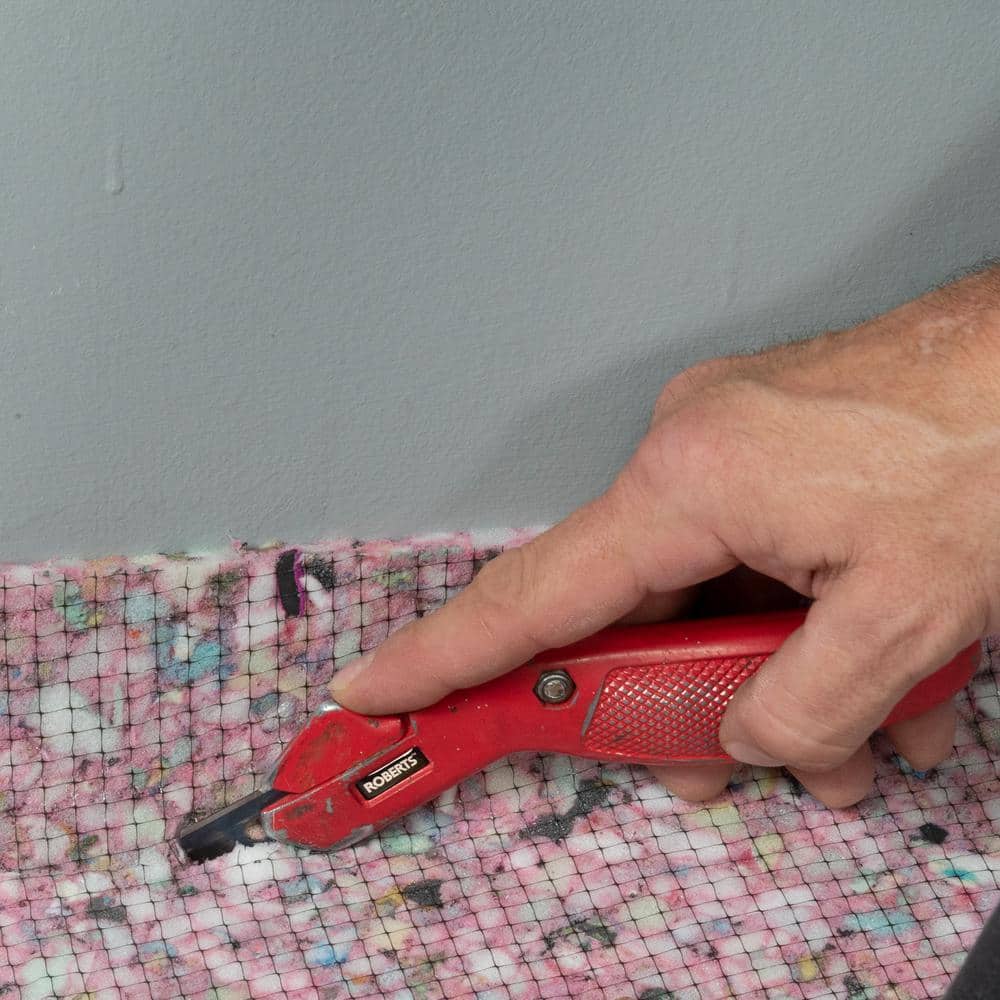 ROBERTS Professional Carpet Knife with Push Button for Quick Blade Change (3)