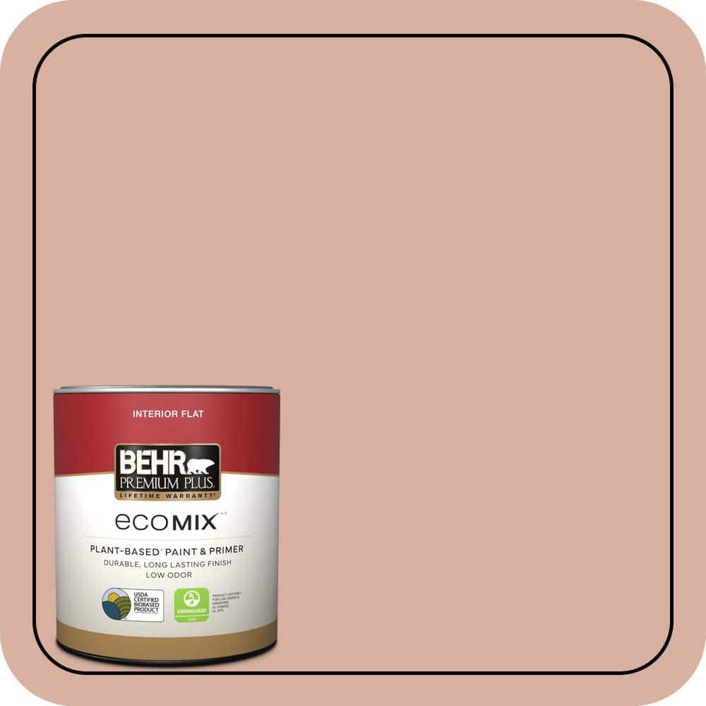 BEHR PREMIUM PLUS 1 qt. #S180-3 Flowerpot Flat EcoMix Plant-Based Interior Paint & Primer (1)
