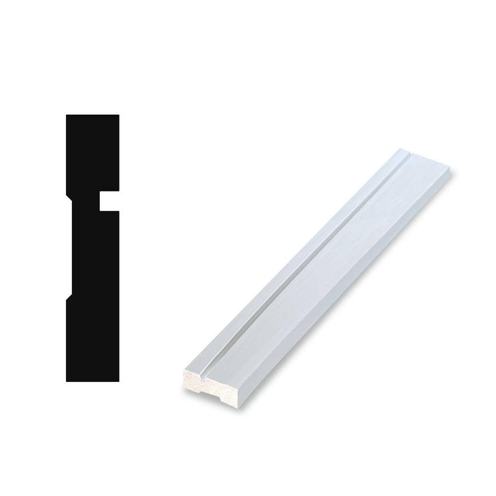 RESO RT 352 5/8 D in. x 3-1/2 W x 84 L in. Primed Pine Wood Finger-Joined Moliding Casing for 24 in. Door One Side (1)