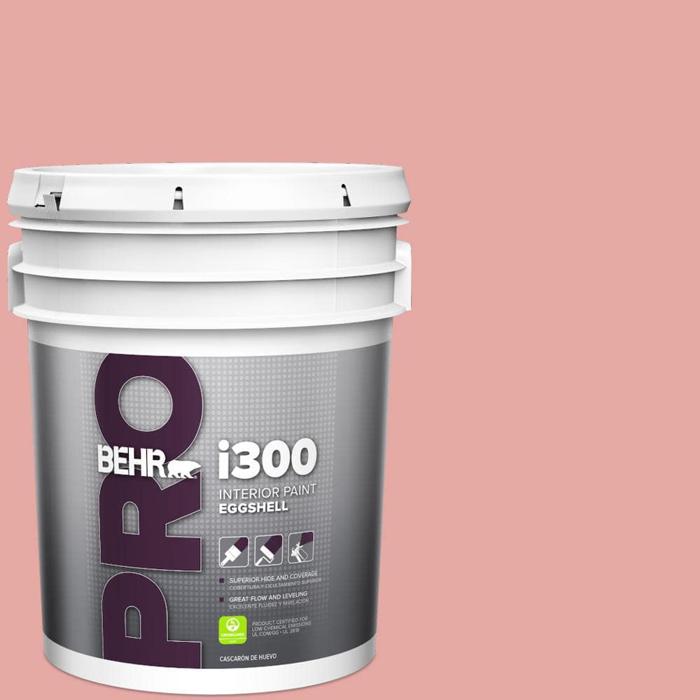BEHR PRO 5 gal. #MQ4-03 Coral Fountain Eggshell Interior Paint
