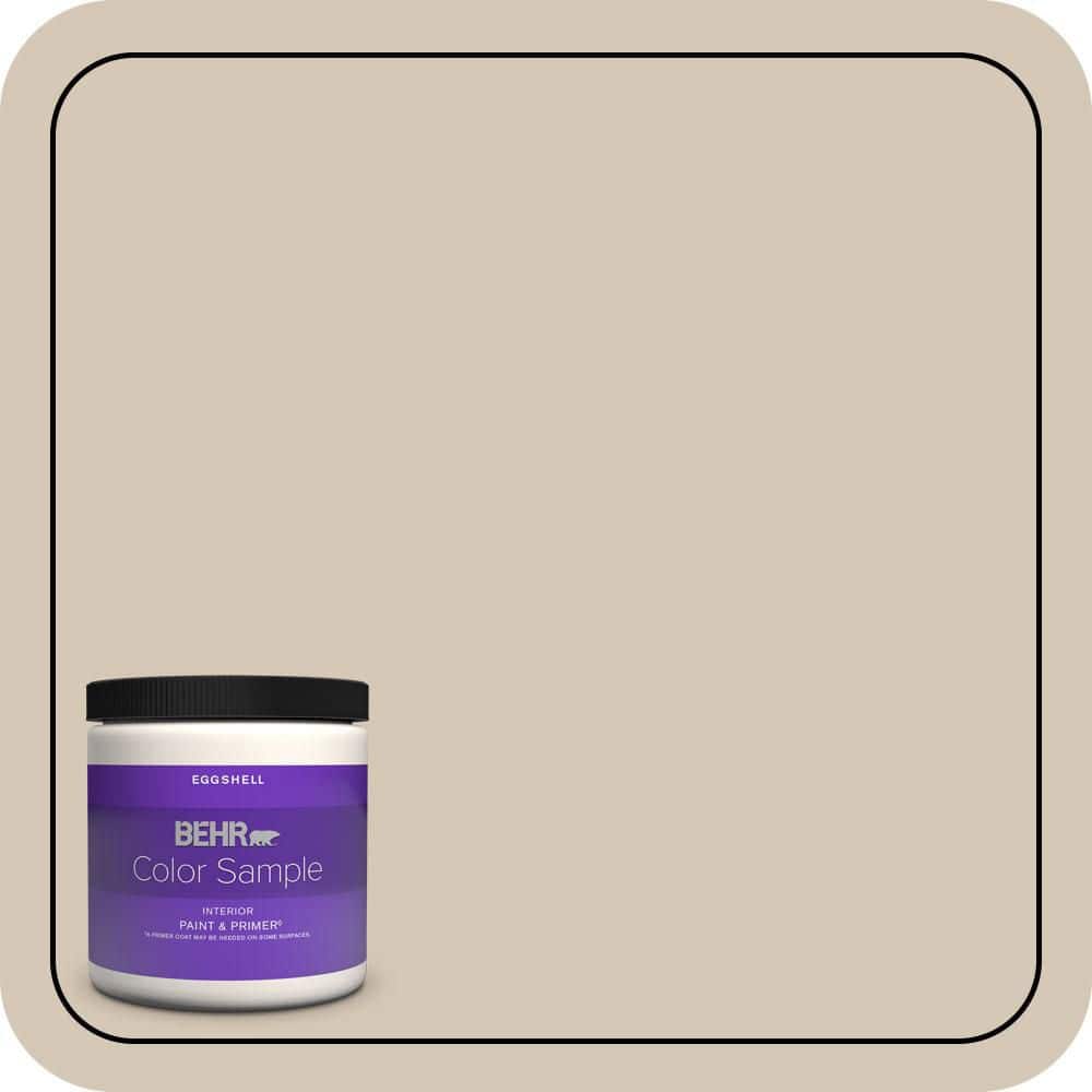 BEHR PREMIUM PLUS #MQ3-10 French Beige Enamel & Primer Color Sample (1)