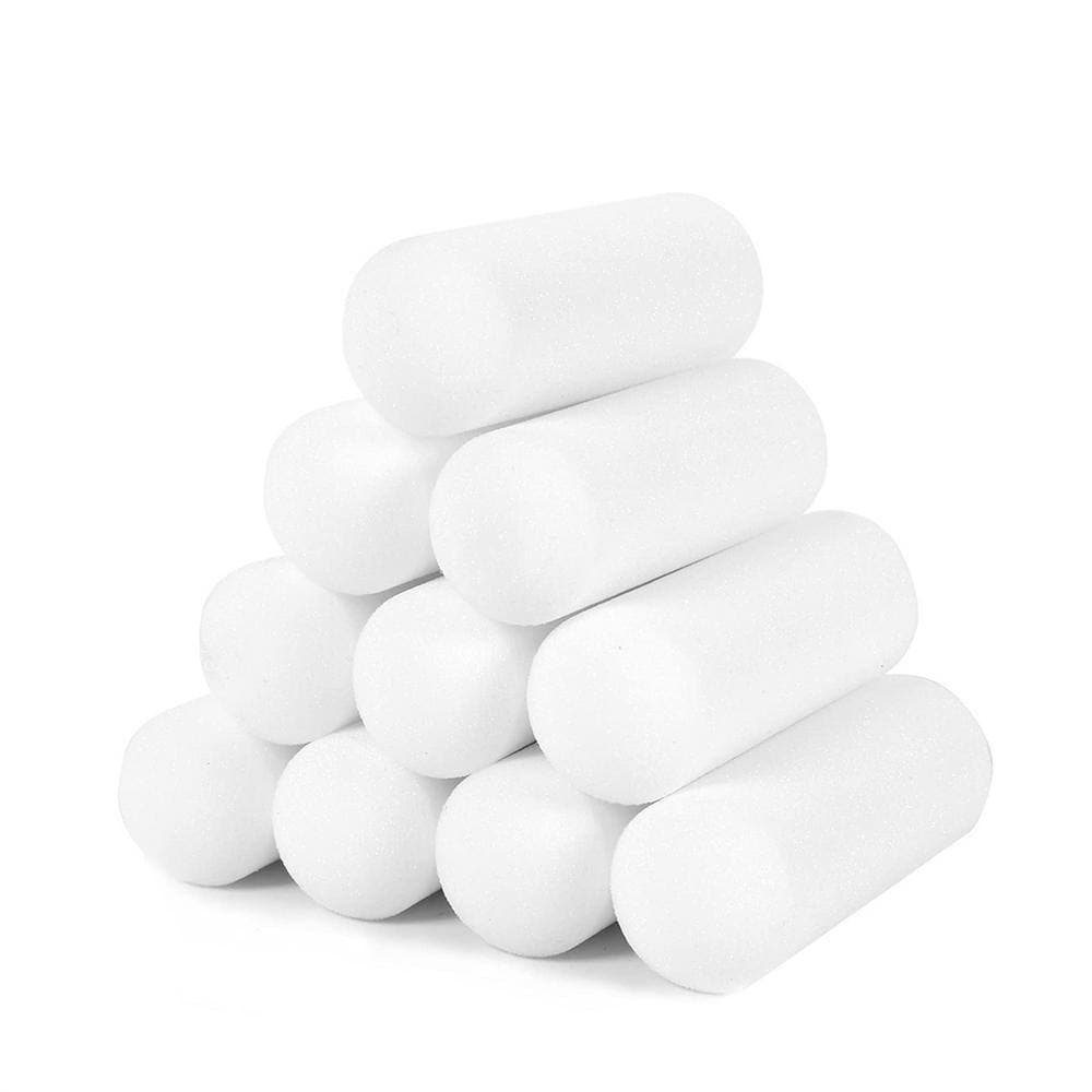 Dracelo 4 in. x 1/2 in. High Density Mini Foam Paint Roller Covers (10-Pack ) (2)