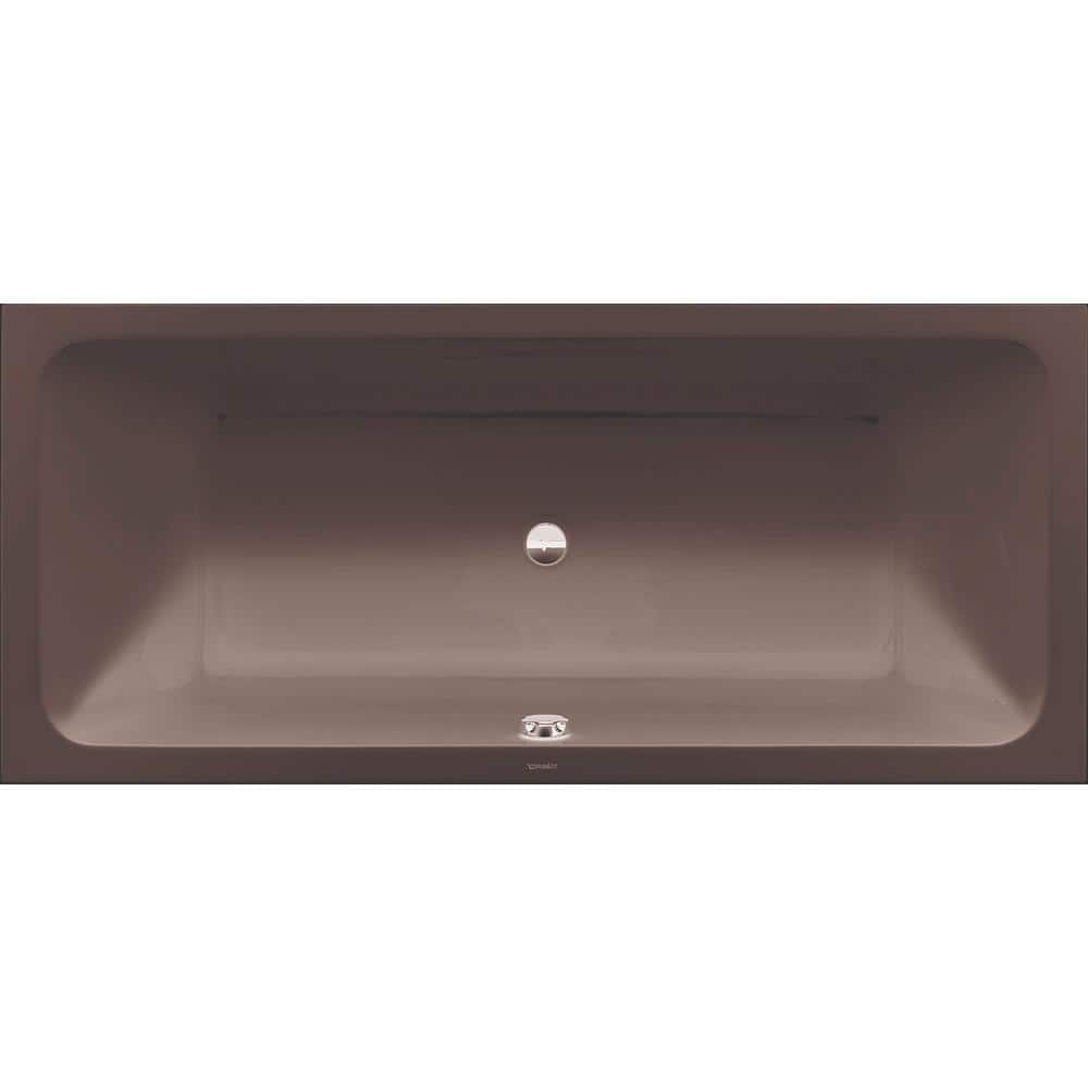 Duravit D-Code 70.88 in. Acrylic Rectangular Drop-in Bathtub in White (2)