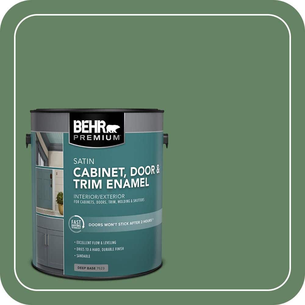 BEHR PREMIUM 1 gal. #S400-6 Tuscan Herbs Satin Enamel Interior/Exterior Cabinet, Door & Trim Paint