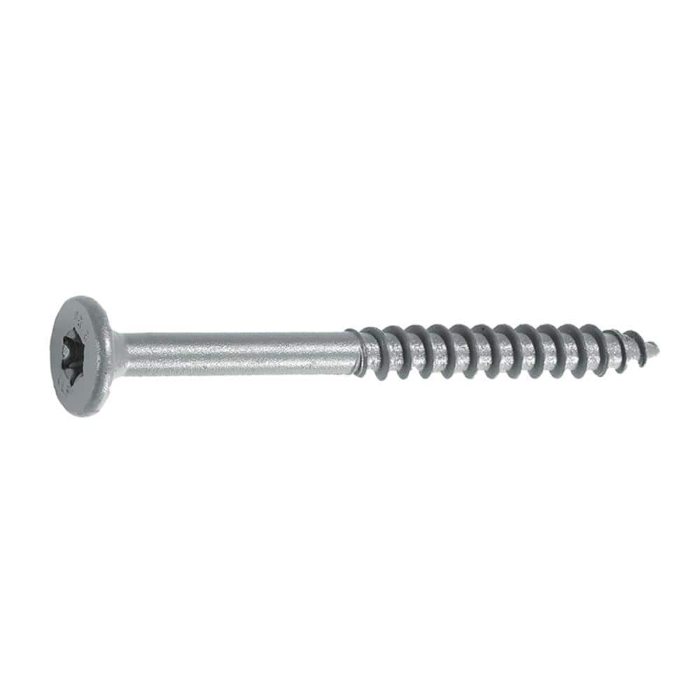 FastenMaster LedgerLOK Flat Head Structural Ledger Board Screws - 3-5/8 inch flat head wood screws - Gray (12 Pack) (4)