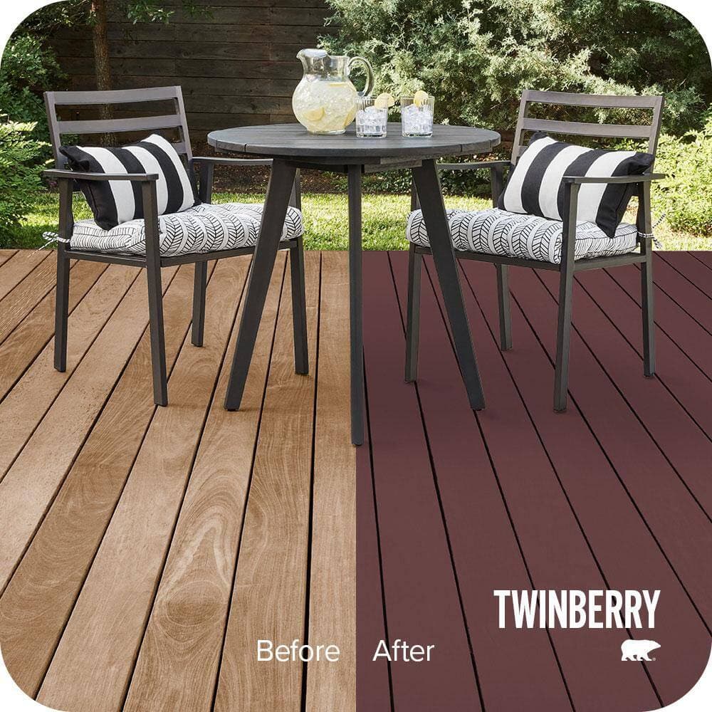 BEHR PREMIUM #MQ1-14 Color Waterproofing Exterior Wood Stain and Sealer (2)