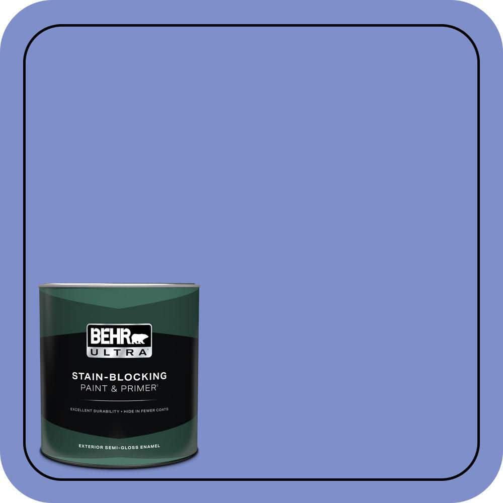 BEHR ULTRA 1 qt. #P540-5 Pansy Garden Semi-Gloss Enamel Exterior Paint & Primer (1)