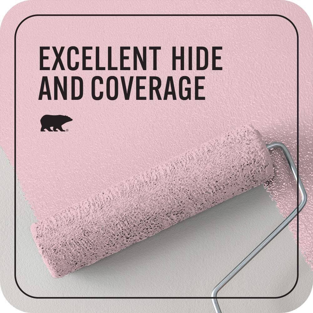 BEHR PREMIUM PLUS 1 qt. #M140-2 Funny Face Flat EcoMix Plant-Based Interior Paint & Primer (2)