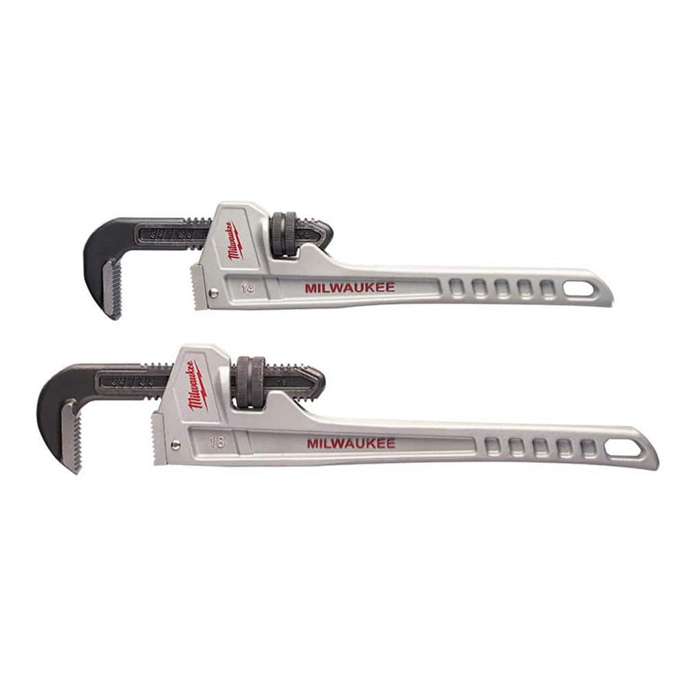 Milwaukee 24 in. Aluminum Pipe Wrench Set (2-Tool)
