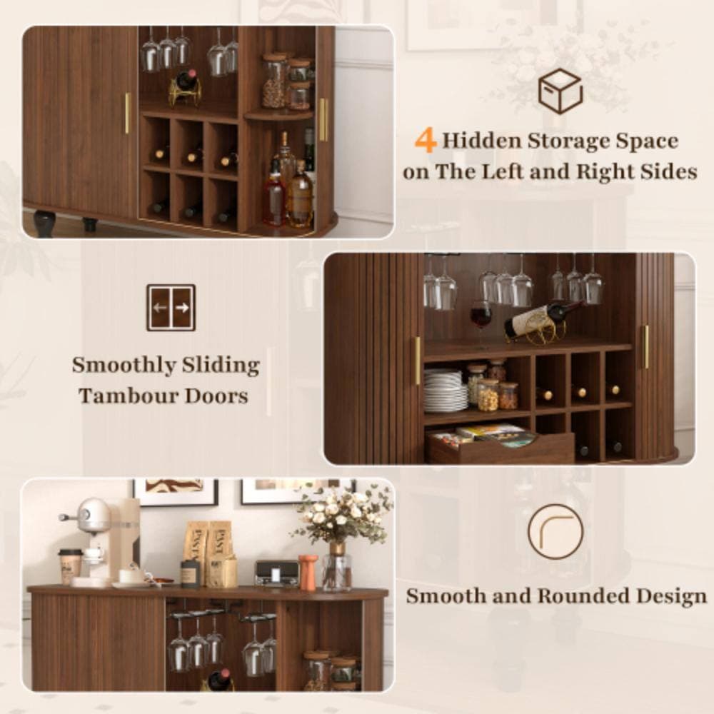 Unbranded 39.37 in. W x 15.75 in. D x 29.65 in. H Bathroom Brown Linen Cabinet (3)