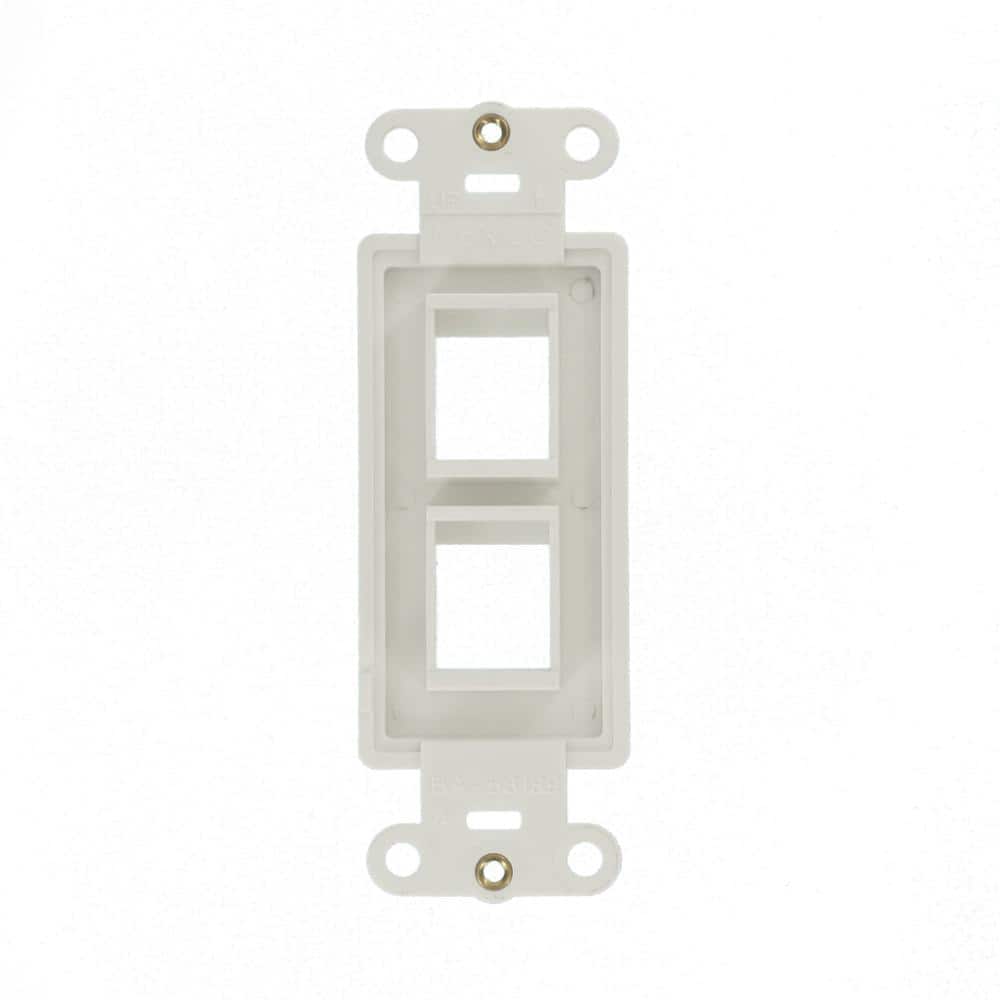 Leviton Decora QuickPort 2-Port Insert, 41642-W (2)