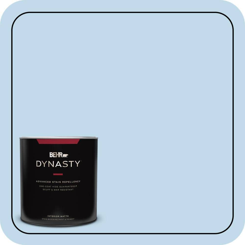 BEHR DYNASTY 1 qt. #M520-2 After Rain Matte Interior Stain-Blocking Paint & Primer