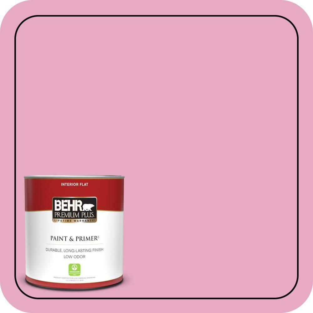 BEHR PREMIUM PLUS #P130-3 Little Princess Enamel Interior/Exterior Paint & Primer Color Sample (1)