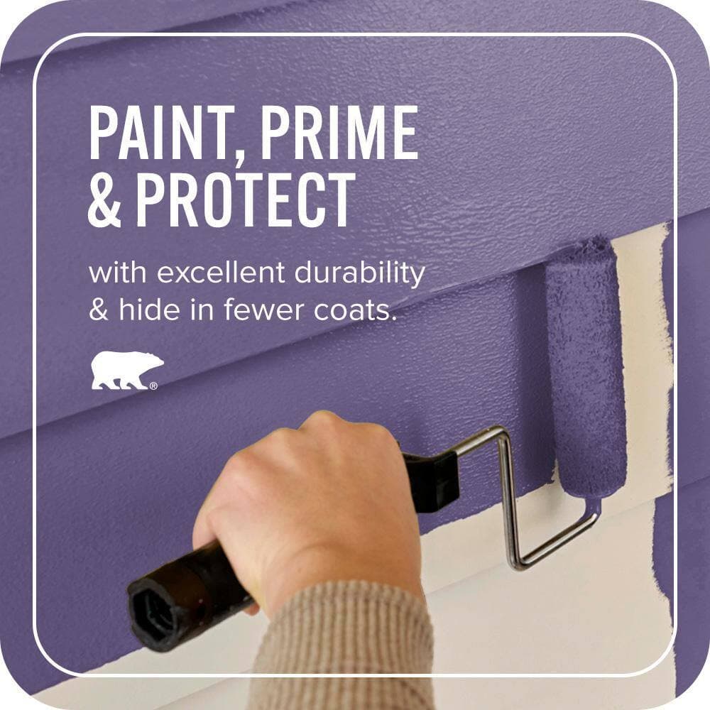 BEHR ULTRA 1 qt. #MQ4-28 Purple Sky Satin Enamel Exterior Paint & Primer (3)