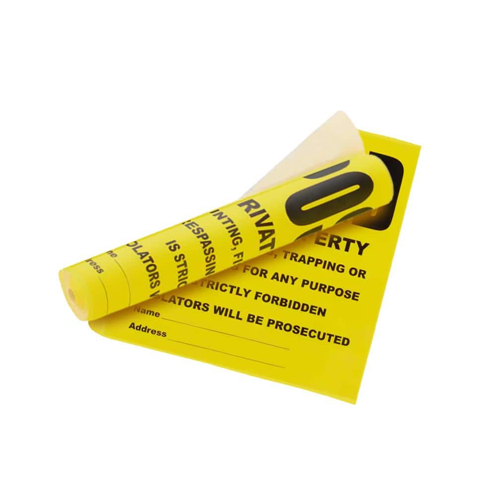 Everbilt 11 in. x 11 in. Plastic Posted Private Property Signs (25-Piece Roll) (3)