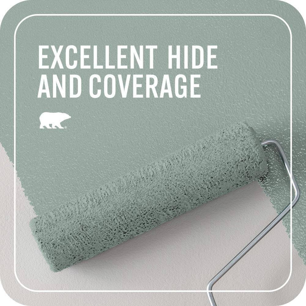 BEHR PREMIUM PLUS 1 qt. Home Decorators #HDC-CT-22 Aged Jade Flat EcoMix Plant-Based Interior Paint & Primer (2)