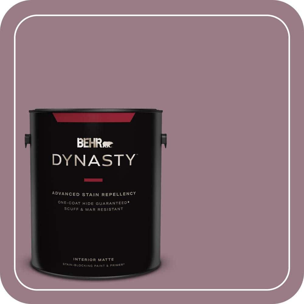 BEHR DYNASTY 1 gal. #T15-19 Mulberry Wine Matte Interior Stain-Blocking Paint & Primer
