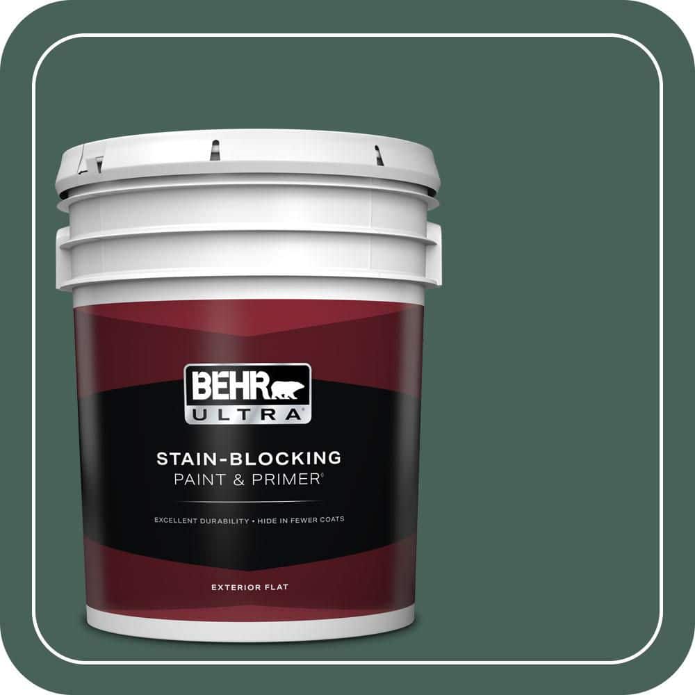 BEHR ULTRA 5 gal. #T18-20 Equilibrium Flat Exterior Paint & Primer