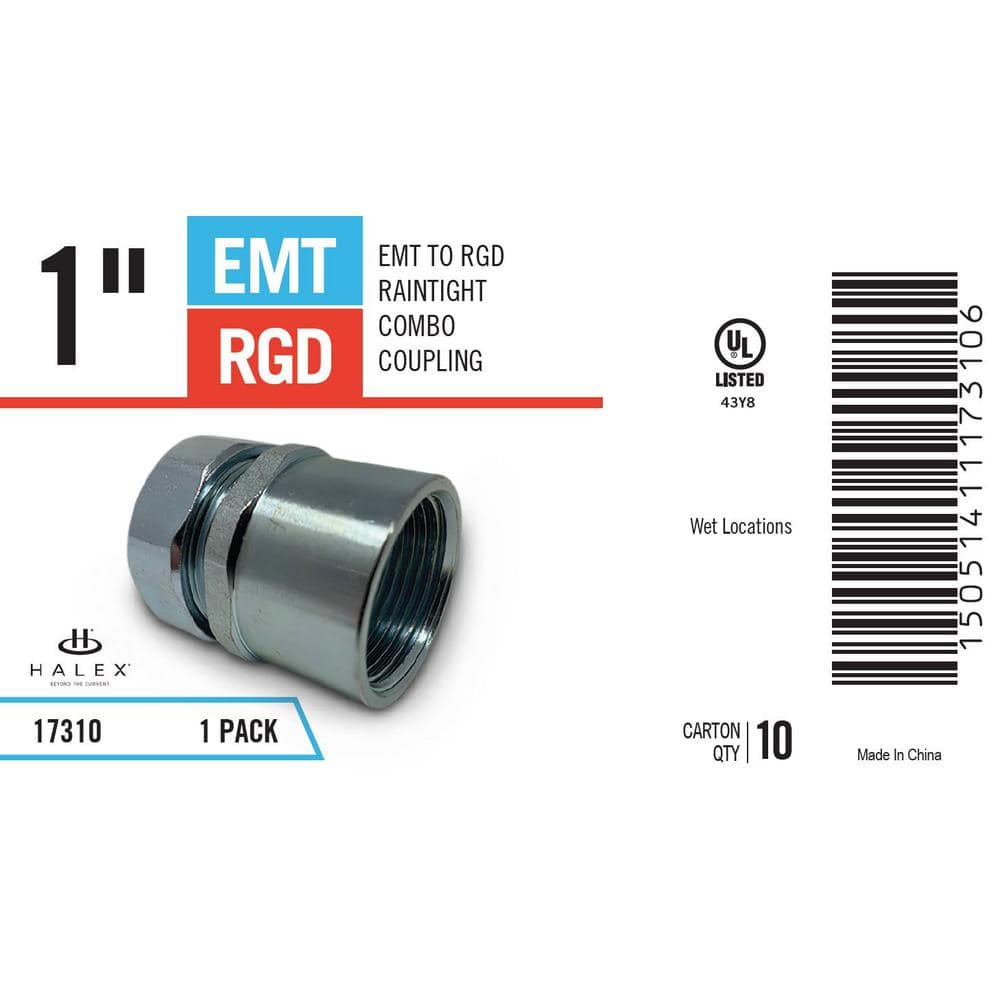 Halex 1 in. Raintight EMT to Rigid Combo Coupling (2)