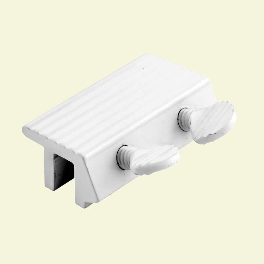 Prime-Line Sliding Window Lock, 1/4 in., Extruded Aluminum, White, Double Thumbscrew