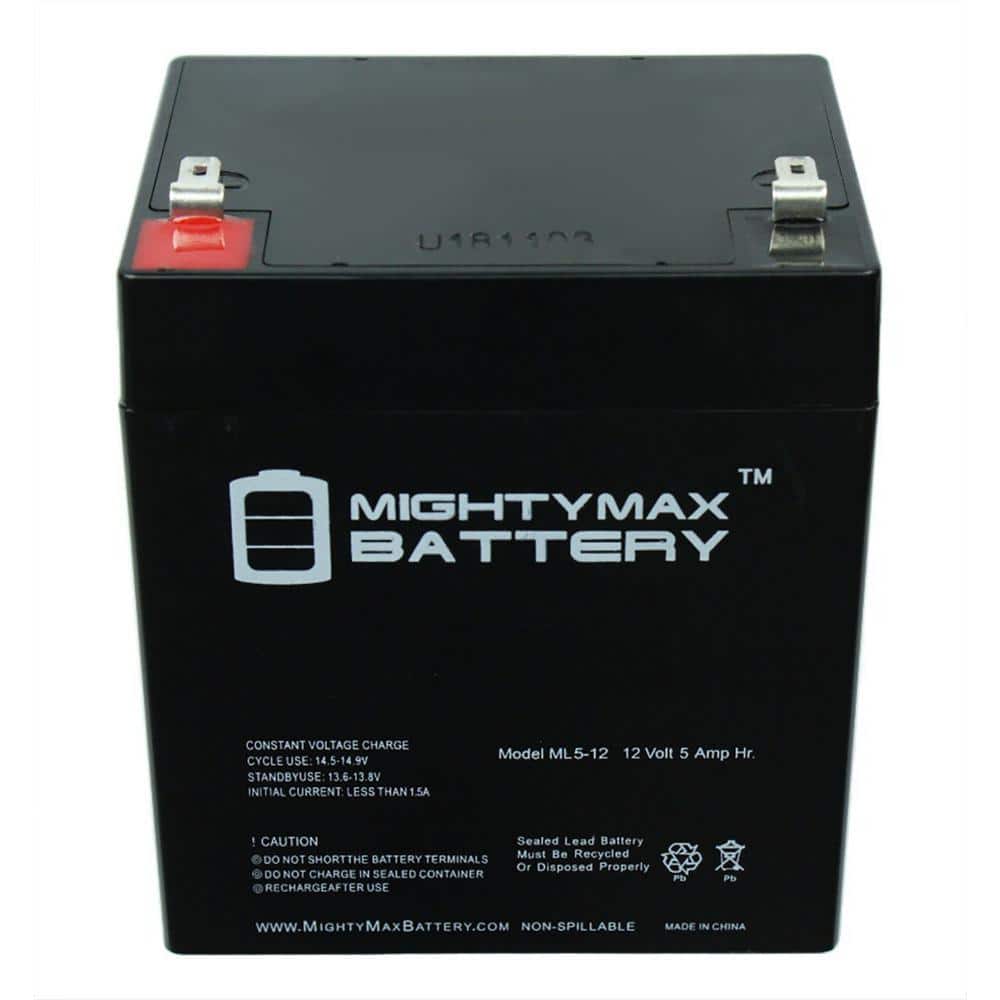 MIGHTY MAX BATTERY 12-Volt 5Ah Battery Replacement Compatible with Chamberlain 41A6357-1 Garage Door Opener 4228 Standby (3)