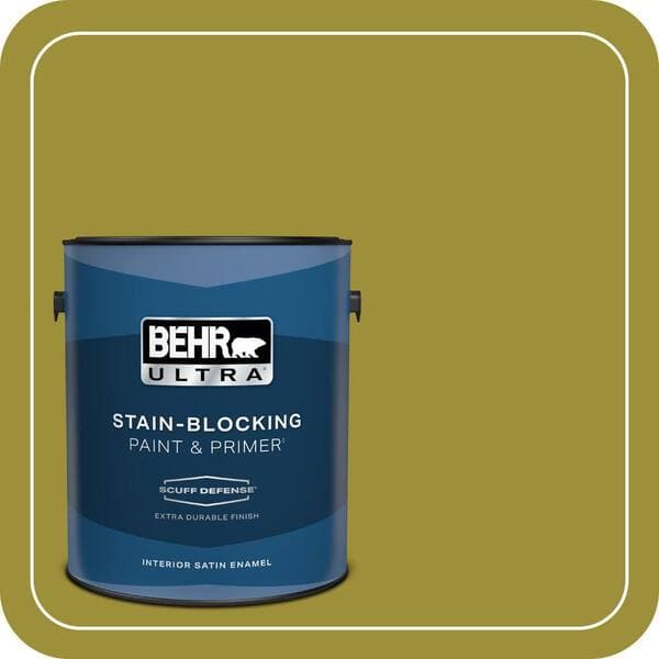 BEHR PREMIUM PLUS Home Decorators Collection #HDC-MD-20 Banana Leaf Enamel & Primer Color Sample (2)