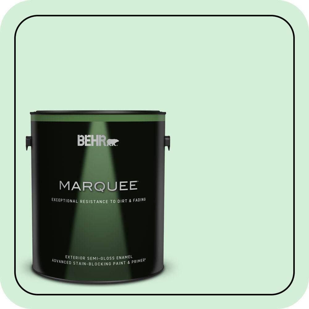 BEHR MARQUEE 1 gal. #460A-2 Tropical Dream Semi-Gloss Enamel Exterior Paint & Primer (1)