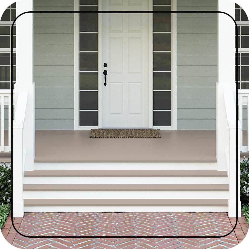 BEHR PREMIUM #N210-3 Textured Low-Lustre Enamel Interior/Exterior Porch and Patio Anti-Slip Floor Paint (2)