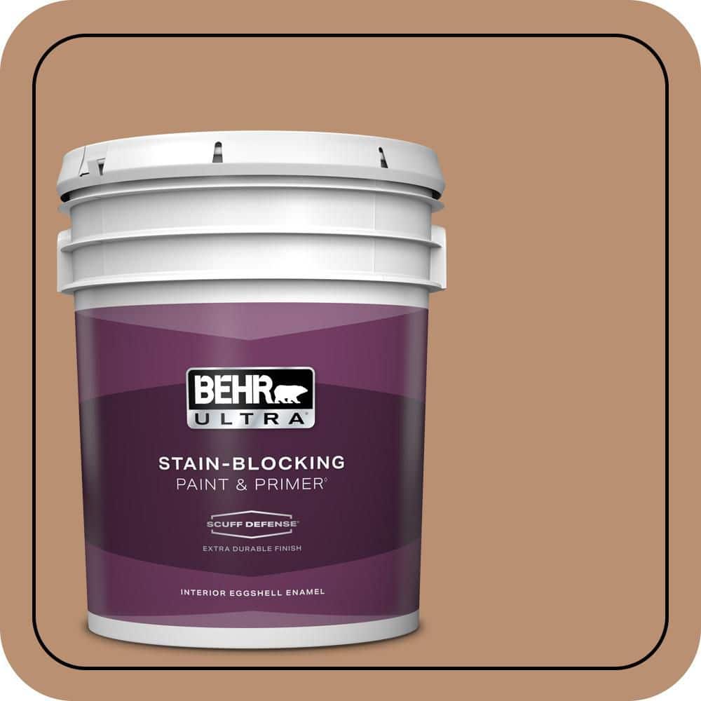 BEHR ULTRA 5 gal. #S230-5 Sugar Maple Extra Durable Eggshell Enamel Interior Paint & Primer