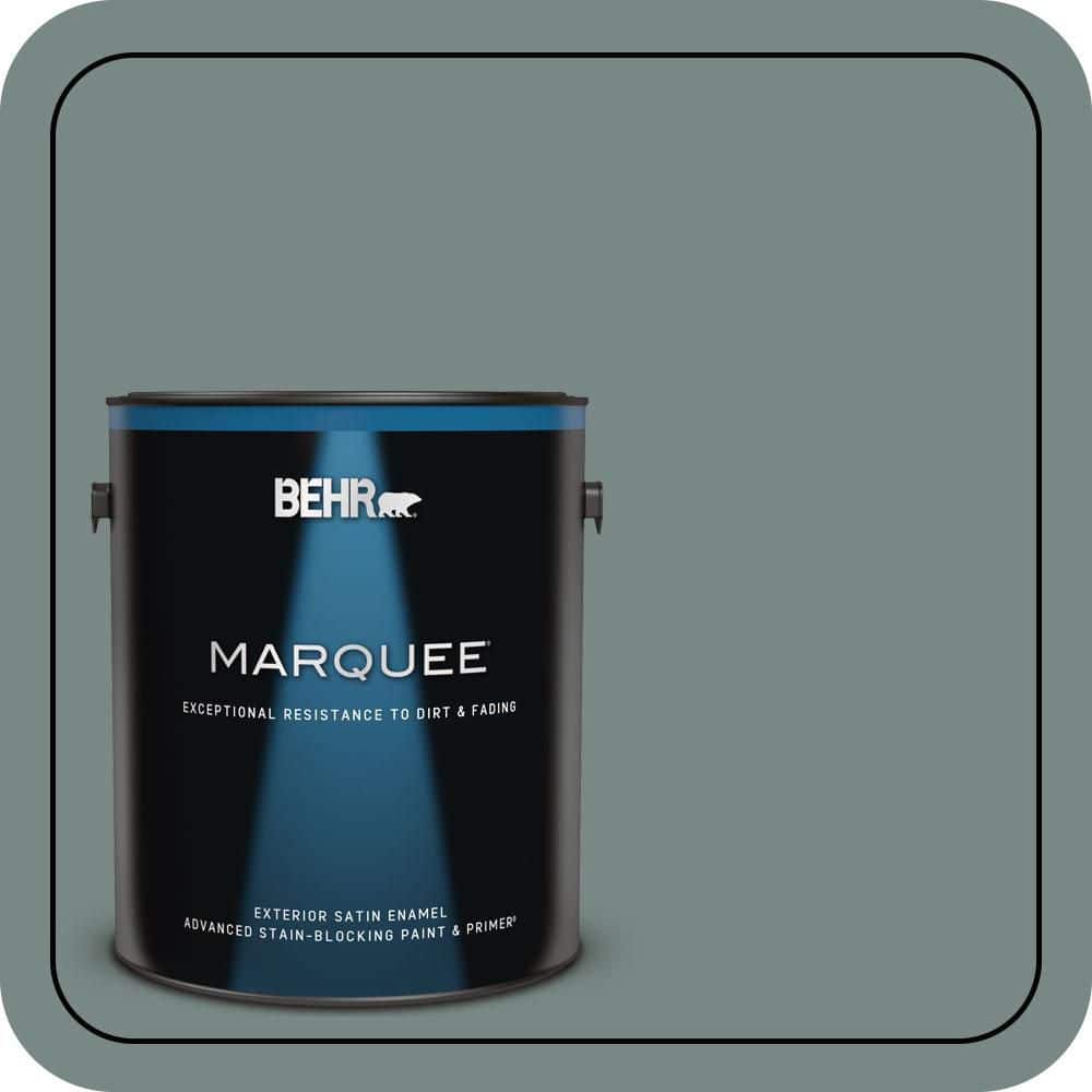 BEHR MARQUEE 1 gal. #PPU12-16 Juniper Ash Satin Enamel Exterior Paint & Primer