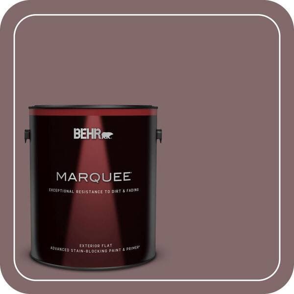 BEHR MARQUEE 1 gal. #N120-6 Raisin in the Sun Flat Exterior Paint & Primer (2)