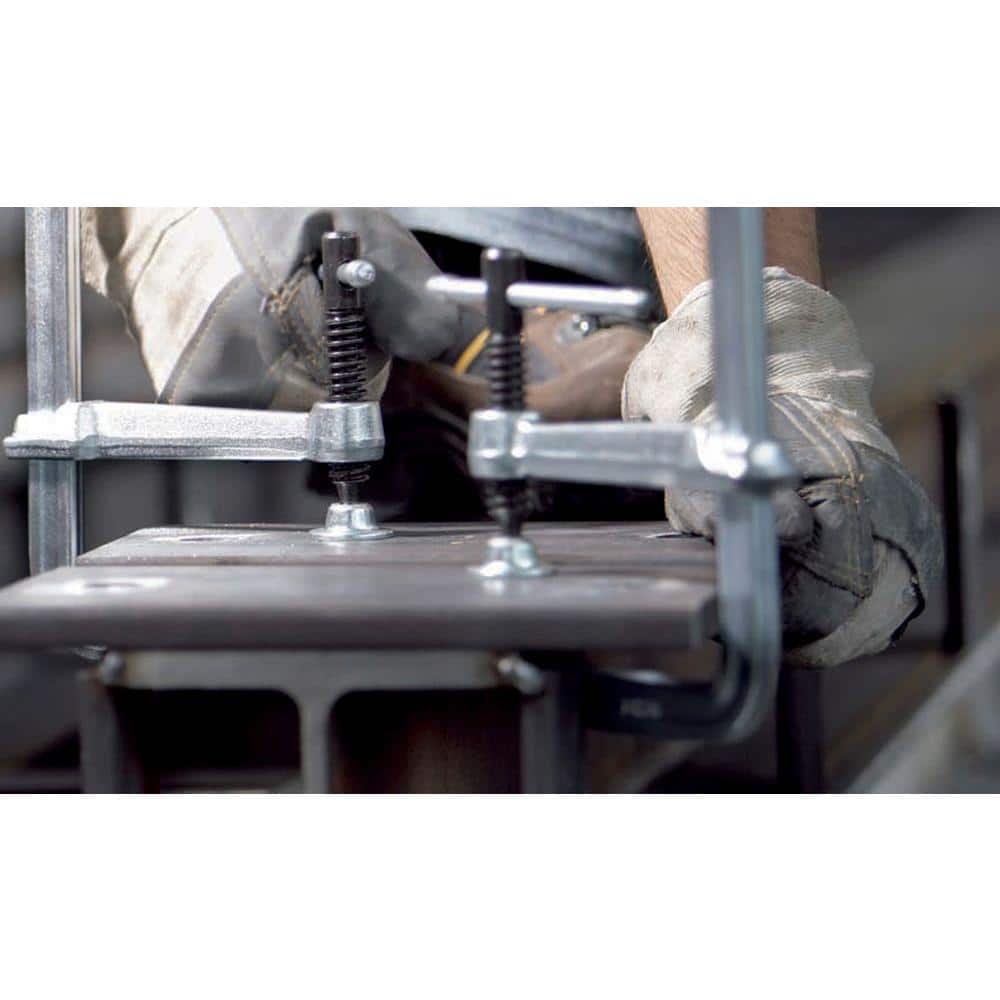 BESSEY classiX Welding and Steel Fabrication, 6 in. Capacity All Steel F-Clamp 3-1/8 in. Throat Depth (3)