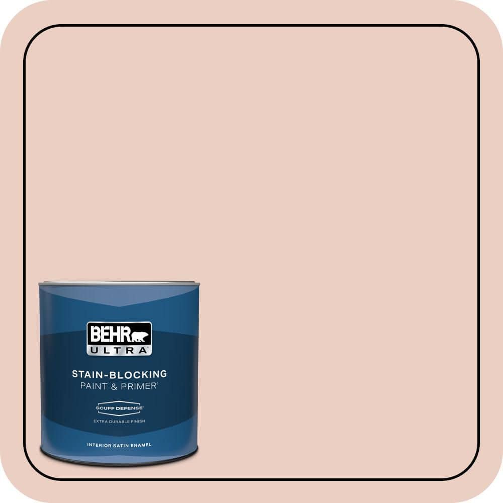 BEHR ULTRA 1 qt. #S180-1 Angelico Extra Durable Satin Enamel Interior Paint & Primer