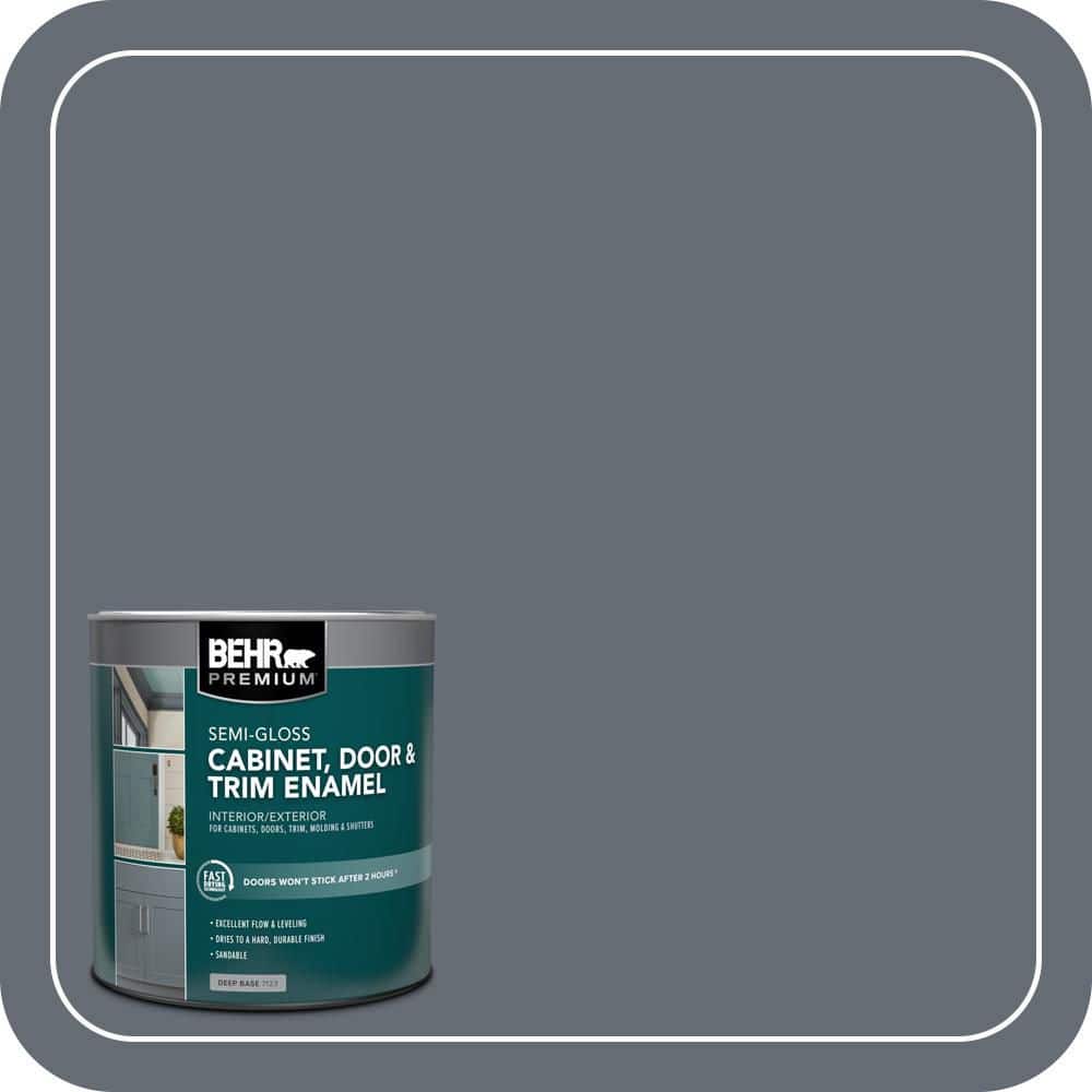 BEHR PREMIUM 1 qt. #PPU26-22 Summer Storm Semi-Gloss Enamel Interior/Exterior Cabinet, Door & Trim Paint